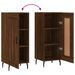 Buffet Chêne marron 34,5x34x90 cm Bois d'ingénierie - Photo n°9