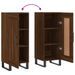 Buffet Chêne marron 34,5x34x90 cm Bois d'ingénierie - Photo n°9