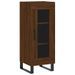 Buffet Chêne marron 34,5x34x90 cm Bois d'ingénierie - Photo n°1