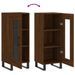 Buffet Chêne marron 34,5x34x90 cm Bois d'ingénierie - Photo n°9