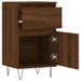 Buffet chêne marron 40x35x70 cm bois d'ingénierie - Photo n°6