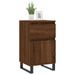 Buffet chêne marron 40x35x70 cm bois d'ingénierie - Photo n°3