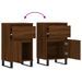 Buffet chêne marron 40x35x70 cm bois d'ingénierie - Photo n°9