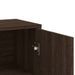 Buffet chêne marron 60x31x84 cm bois d'ingénierie - Photo n°8