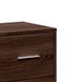 Buffet chêne marron 60x31x84 cm bois d'ingénierie - Photo n°8