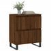 Buffet Chêne marron 60x35x70 cm Bois d'ingénierie - Photo n°3