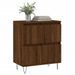 Buffet Chêne marron 60x35x70 cm Bois d'ingénierie - Photo n°3