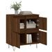 Buffet Chêne marron 60x35x70 cm Bois d'ingénierie - Photo n°4