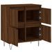 Buffet Chêne marron 60x35x70 cm Bois d'ingénierie - Photo n°6