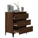 Buffet Chêne marron 60x35x70 cm Bois d'ingénierie - Photo n°4