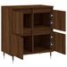 Buffet Chêne marron 60x35x70 cm Bois d'ingénierie - Photo n°6