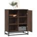 Buffet chêne marron 62x35x76 cm bois d'ingénierie - Photo n°1