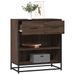 Buffet chêne marron 68x35x76 cm bois d'ingénierie - Photo n°1