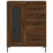 Buffet chêne marron 69,5x34x90 cm bois d'ingénierie - Photo n°5