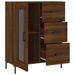 Buffet chêne marron 69,5x34x90 cm bois d'ingénierie - Photo n°6