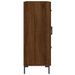 Buffet chêne marron 69,5x34x90 cm bois d'ingénierie - Photo n°7