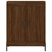 Buffet chêne marron 69,5x34x90 cm bois d'ingénierie - Photo n°5