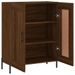 Buffet chêne marron 69,5x34x90 cm bois d'ingénierie - Photo n°6