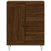 Buffet chêne marron 69,5x34x90 cm bois d'ingénierie - Photo n°5