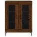 Buffet chêne marron 69,5x34x90 cm bois d'ingénierie - Photo n°5