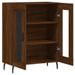 Buffet chêne marron 69,5x34x90 cm bois d'ingénierie - Photo n°6