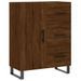 Buffet chêne marron 69,5x34x90 cm bois d'ingénierie - Photo n°1