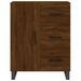 Buffet chêne marron 69,5x34x90 cm bois d'ingénierie - Photo n°5