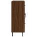 Buffet chêne marron 69,5x34x90 cm bois d'ingénierie - Photo n°7