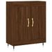 Buffet chêne marron 69,5x34x90 cm bois d'ingénierie - Photo n°1