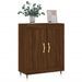 Buffet chêne marron 69,5x34x90 cm bois d'ingénierie - Photo n°3