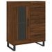 Buffet chêne marron 69,5x34x90 cm bois d'ingénierie - Photo n°1