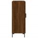 Buffet chêne marron 69,5x34x90 cm bois d'ingénierie - Photo n°7