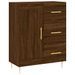 Buffet chêne marron 69,5x34x90 cm bois d'ingénierie - Photo n°1