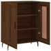 Buffet chêne marron 69,5x34x90 cm bois d'ingénierie - Photo n°6