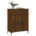 Buffet chêne marron 69,5x34x90 cm bois d'ingénierie - Photo n°3