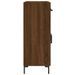 Buffet chêne marron 69,5x34x90 cm bois d'ingénierie - Photo n°7