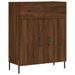 Buffet chêne marron 69,5x34x90 cm bois d'ingénierie - Photo n°1