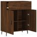 Buffet chêne marron 69,5x34x90 cm bois d'ingénierie - Photo n°5