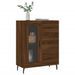 Buffet chêne marron 69,5x34x90 cm bois d'ingénierie - Photo n°3