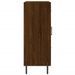 Buffet chêne marron 69,5x34x90 cm bois d'ingénierie - Photo n°7