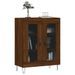 Buffet chêne marron 69,5x34x90 cm bois d'ingénierie - Photo n°3