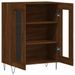 Buffet chêne marron 69,5x34x90 cm bois d'ingénierie - Photo n°6