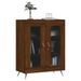 Buffet chêne marron 69,5x34x90 cm bois d'ingénierie - Photo n°3