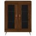 Buffet chêne marron 69,5x34x90 cm bois d'ingénierie - Photo n°5