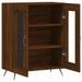 Buffet chêne marron 69,5x34x90 cm bois d'ingénierie - Photo n°6