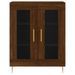 Buffet chêne marron 69,5x34x90 cm bois d'ingénierie - Photo n°5