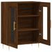 Buffet chêne marron 69,5x34x90 cm bois d'ingénierie - Photo n°6