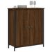 Buffet chêne marron 70x30x80 cm bois d'ingénierie - Photo n°3