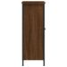 Buffet chêne marron 70x30x80 cm bois d'ingénierie - Photo n°7