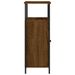 Buffet chêne marron 70x30x80 cm bois d'ingénierie - Photo n°7